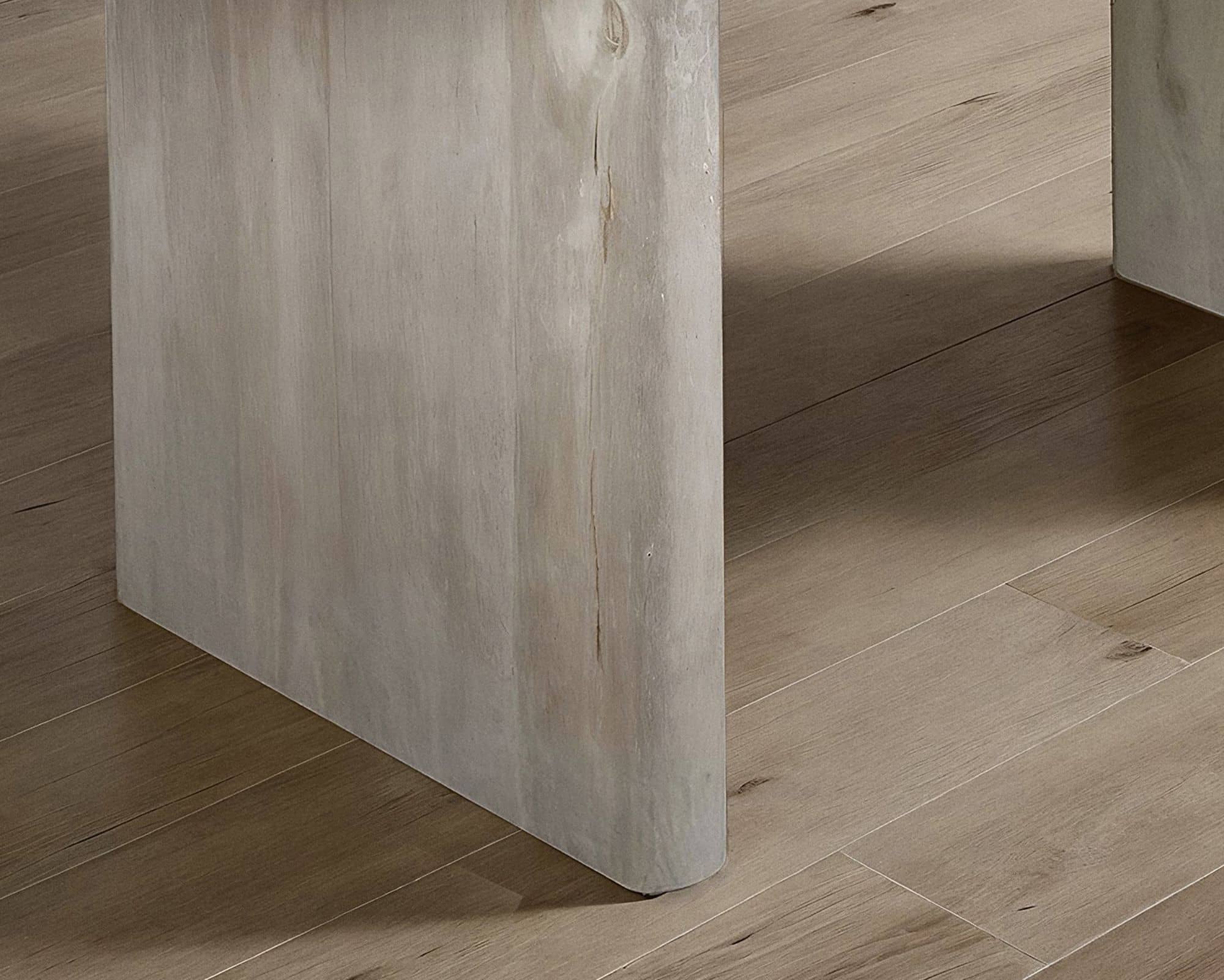 Esszimmertisch 180x90x75 cm Mango Massivholz Weiß Esstisch Retro