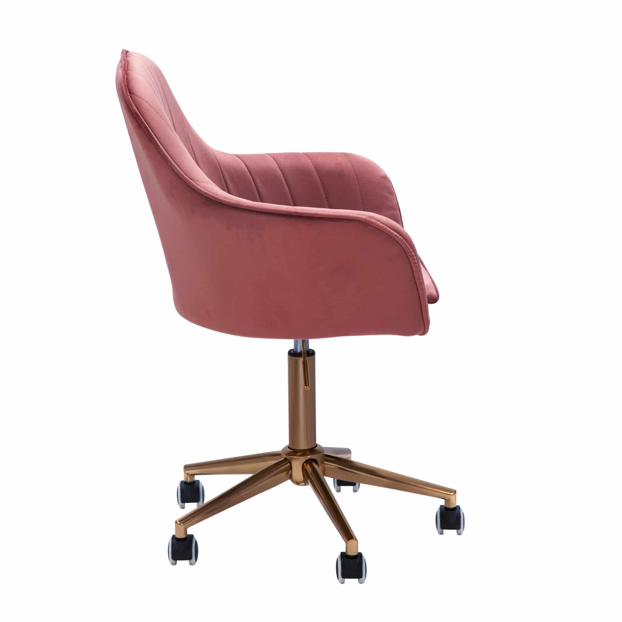57499-Amstyle-Schreibtischstuhl-Samt-Rosa-Design-Drehstuhl-mit-Lehne-Arbeitsstuhl-mit-120-kg-Maximalbelastung-Schalenstuhl-mit-Rollen-Stuhl-drehbar-SPM1-431-SPM1-431_6 Schreibtischstuhl Samt Rosa
