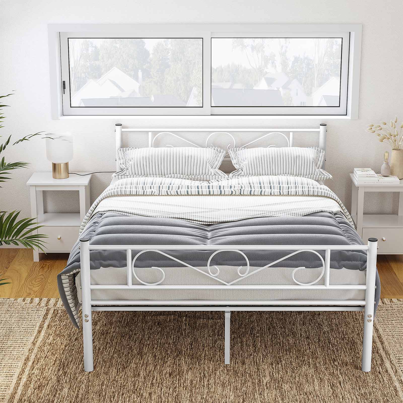 RMB063W01-3Q7ovzS1rGR6NA Doppelbettgestell aus Metall Weiß