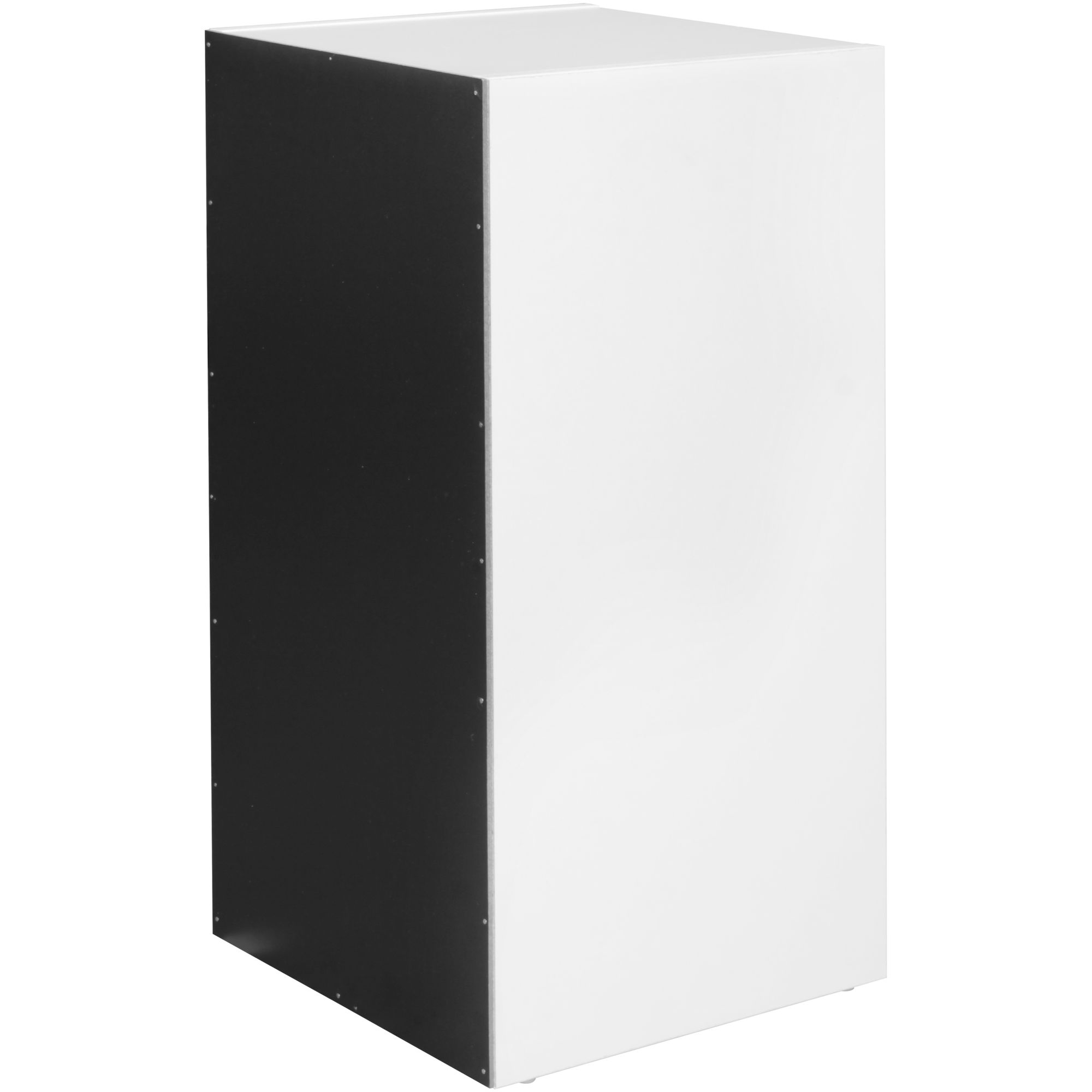 44718-WOHNLING-Standregal-KLARA-vorne-weiss-Rueck_3 Standregal WL5.178 Holz 30x60x30 cm Modern Weiß Schwarz Regal Klein