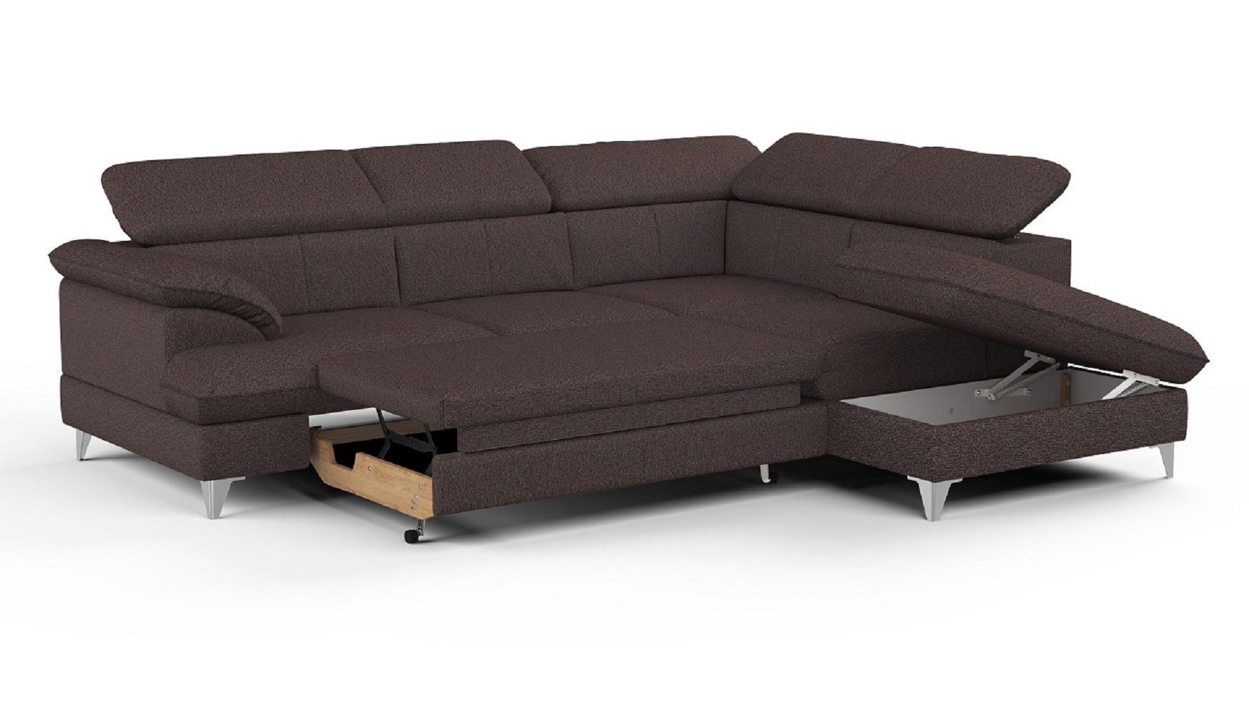 Ecksofa David mit Schlaffunktion - Cotta