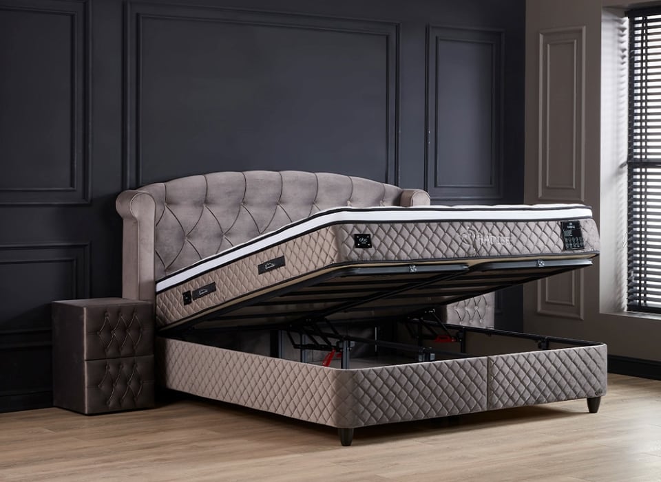hadise-grijs-6 Erholsamer Schlaf garantiert: Boxspringbett Hadise