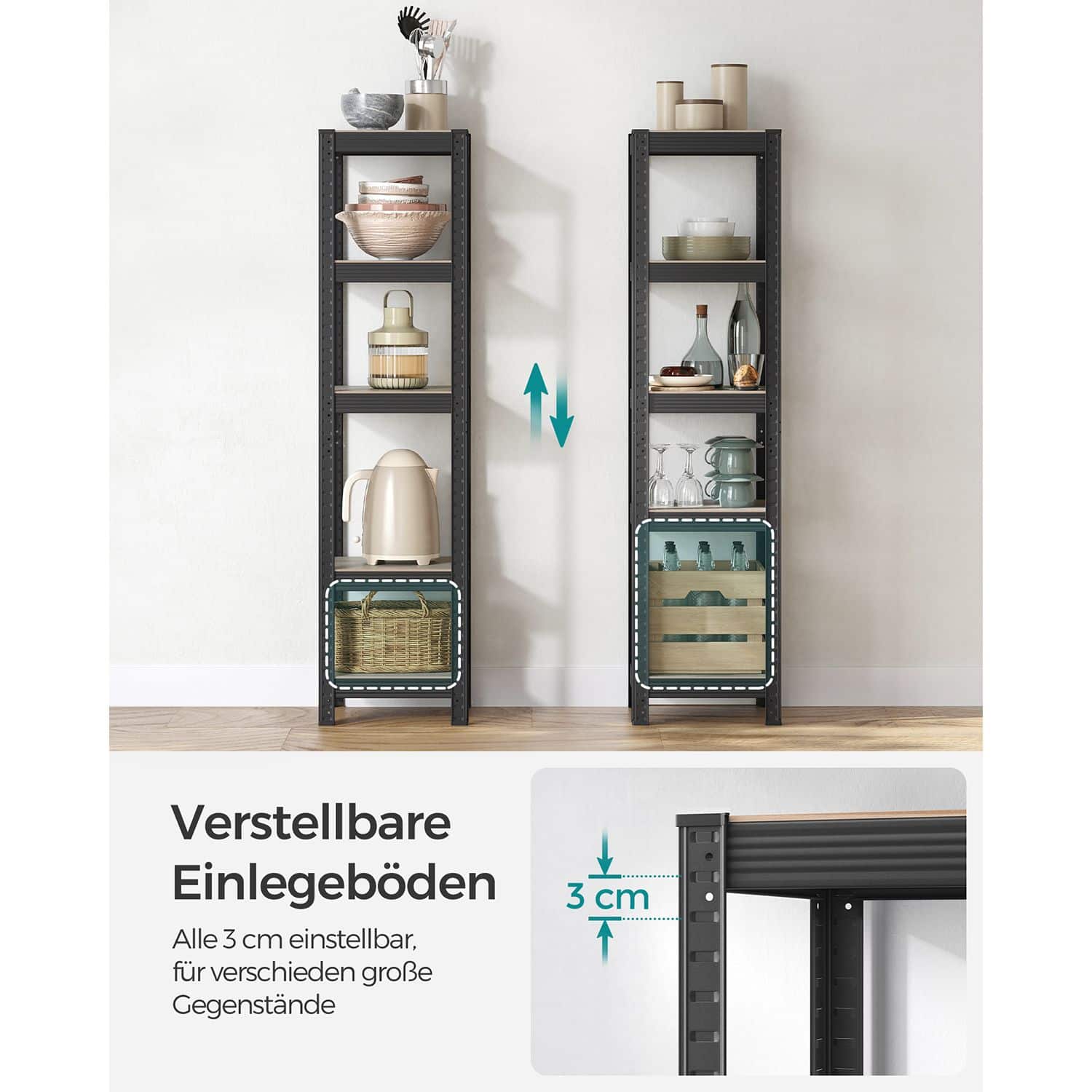 5 Ablagen greige-schwarz-B34GLR037B11