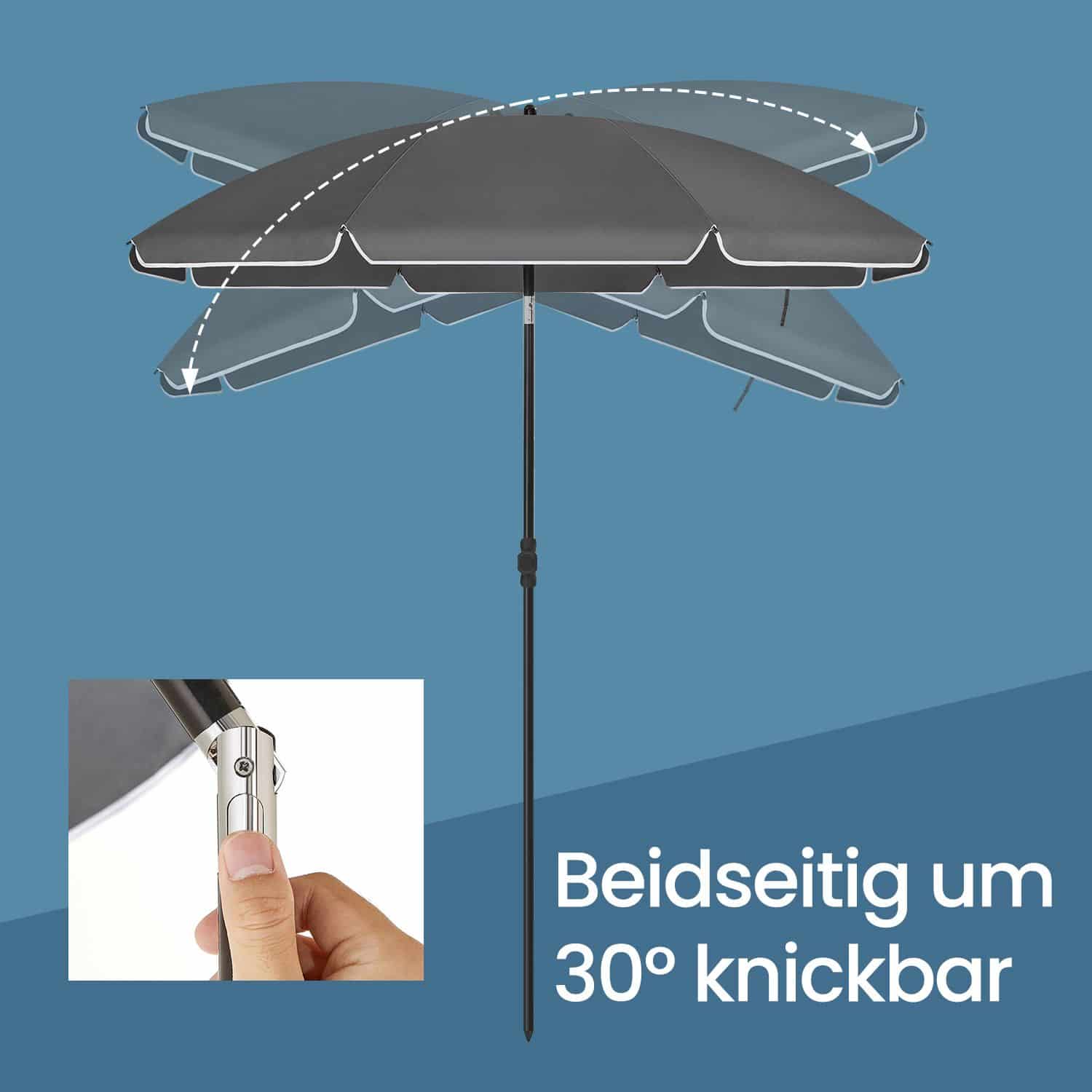 Sonnenschirm 160 cm, Sonnenschutz, UPF 50+ Sonnenschirm 160 cm, Sonnenschutz, UPF 50+