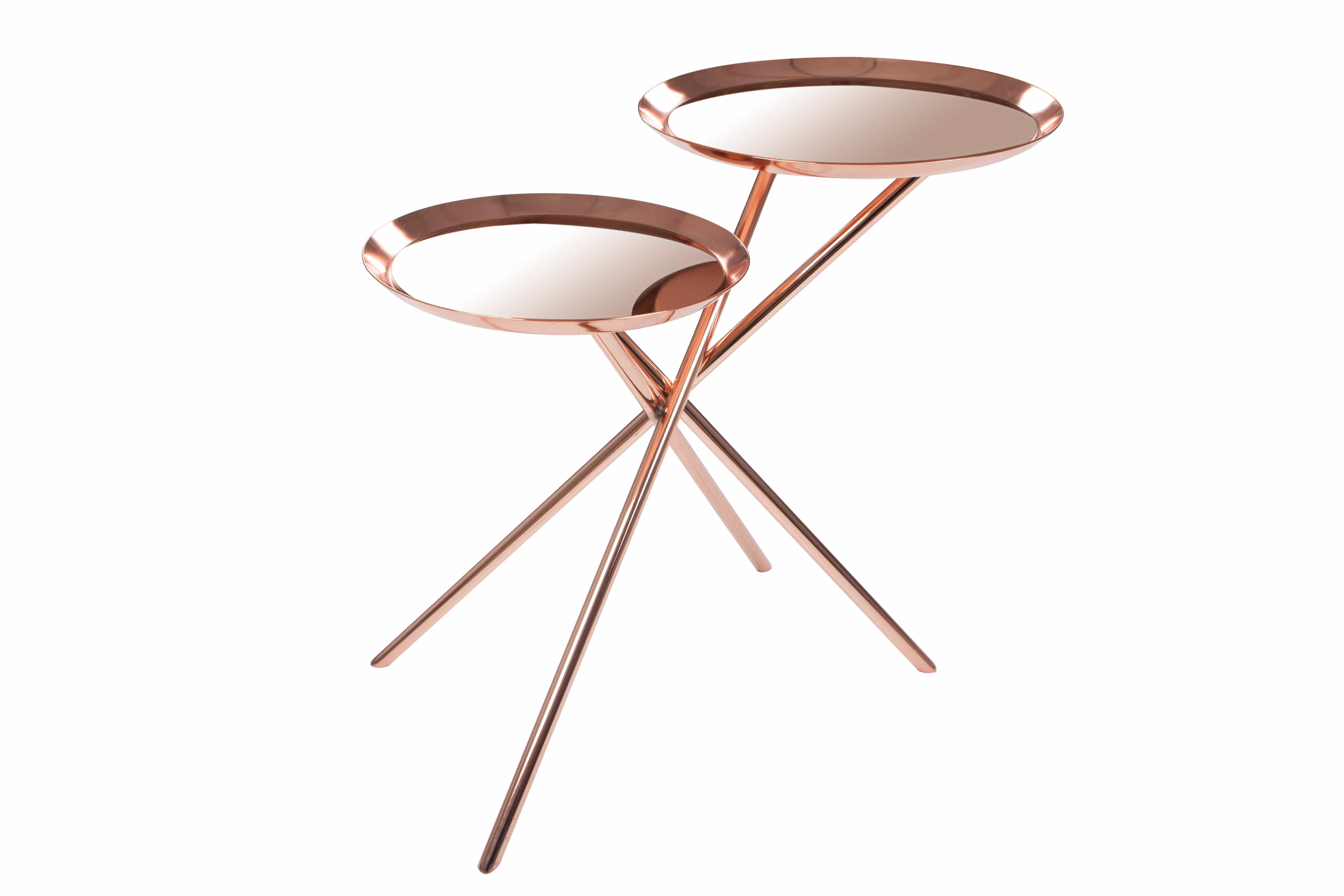 Beistelltisch Ella 110 Rosà / Gold Beistelltisch Ella 110 Rosà / Gold
