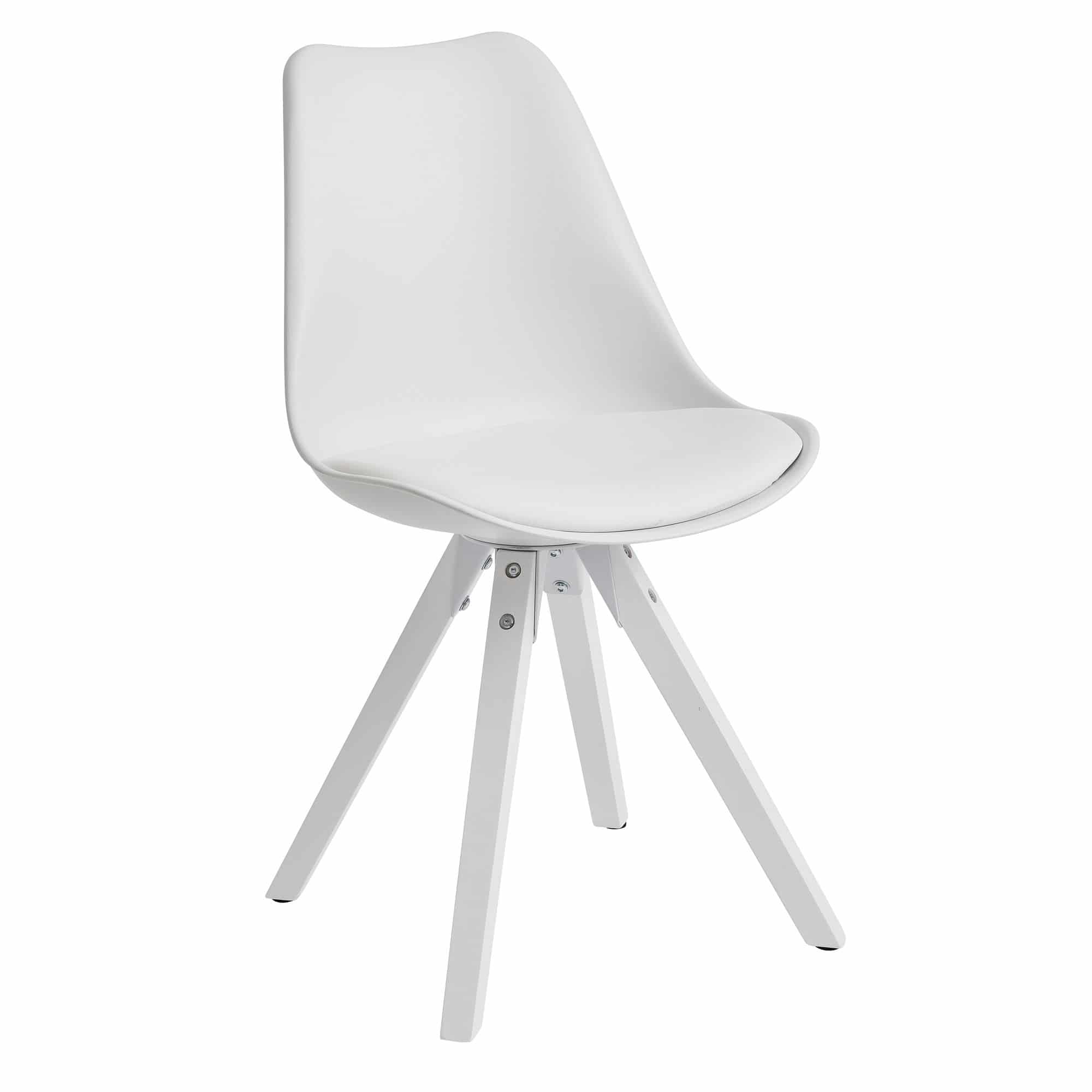 55626-WOHNLING-2er-Set-Retro-Esszimmerstuhl-weiss-mit-weissen-Beinen-Polsterstuhl-Skandinavisch-Rueckenlehne-Kuechenstuhl-Kunstleder-gepolstert-Schalensitz-Stuhl-Sitzmoebel-class_7 2er Set Retro Esszimmerstuhl Weiß Skandinavisch