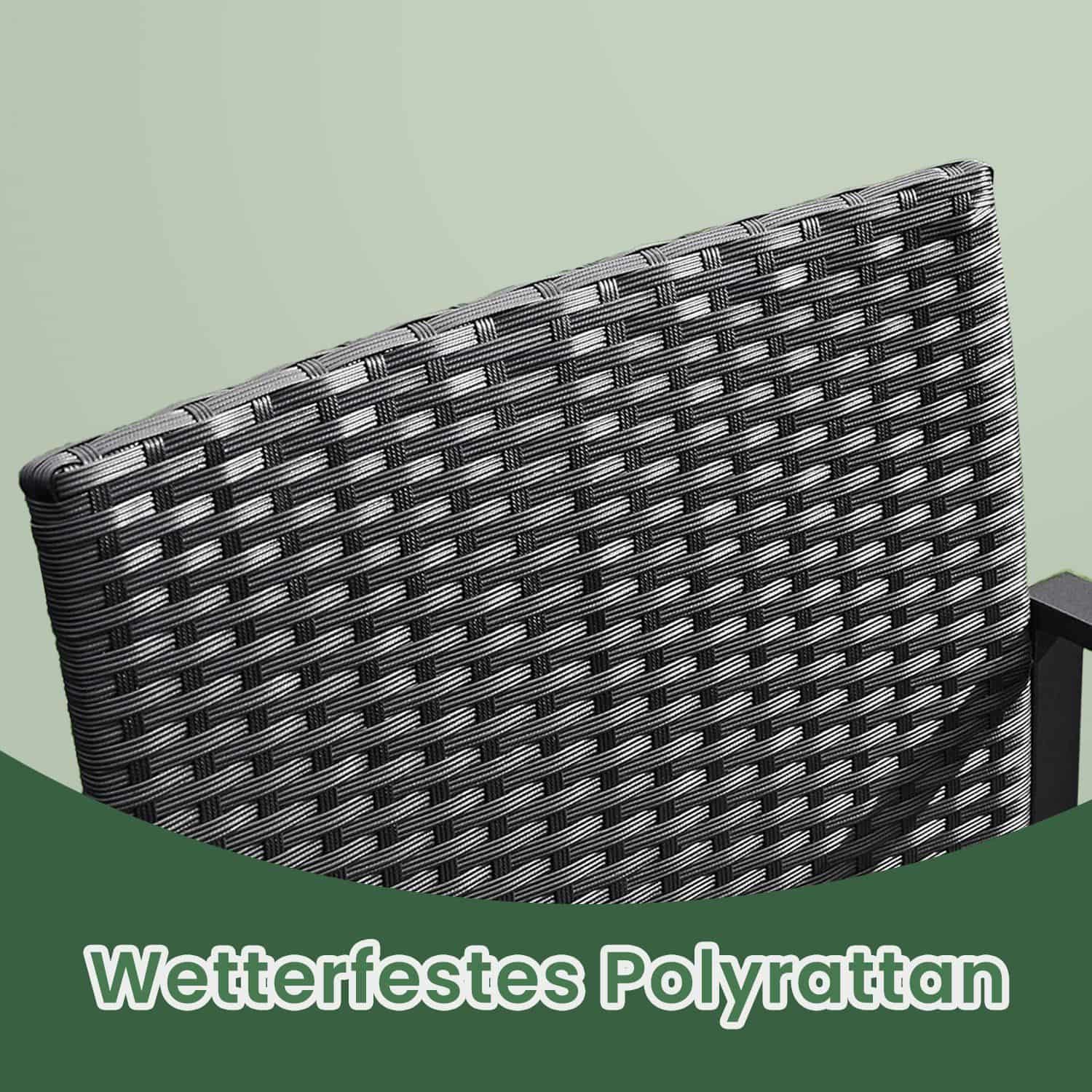 Gartenmöbel-Set, aus PE-Polyrattan, Balkonmöbel Gartenmöbel-Set, aus PE-Polyrattan, Balkonmöbel