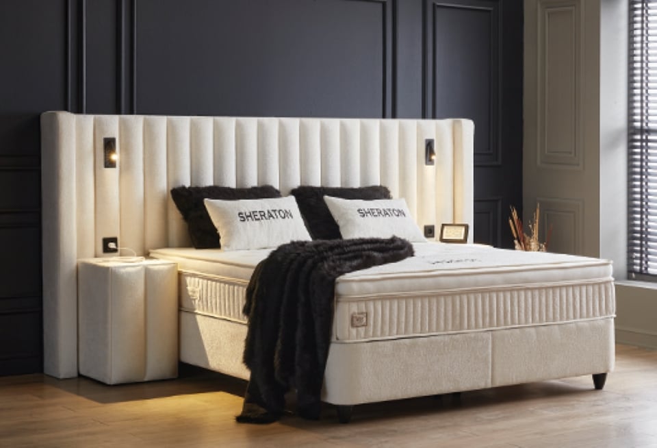 4 Erholsames Ambiente: ABC Bedding Sheraton in Weißem Mikrofaser-Look