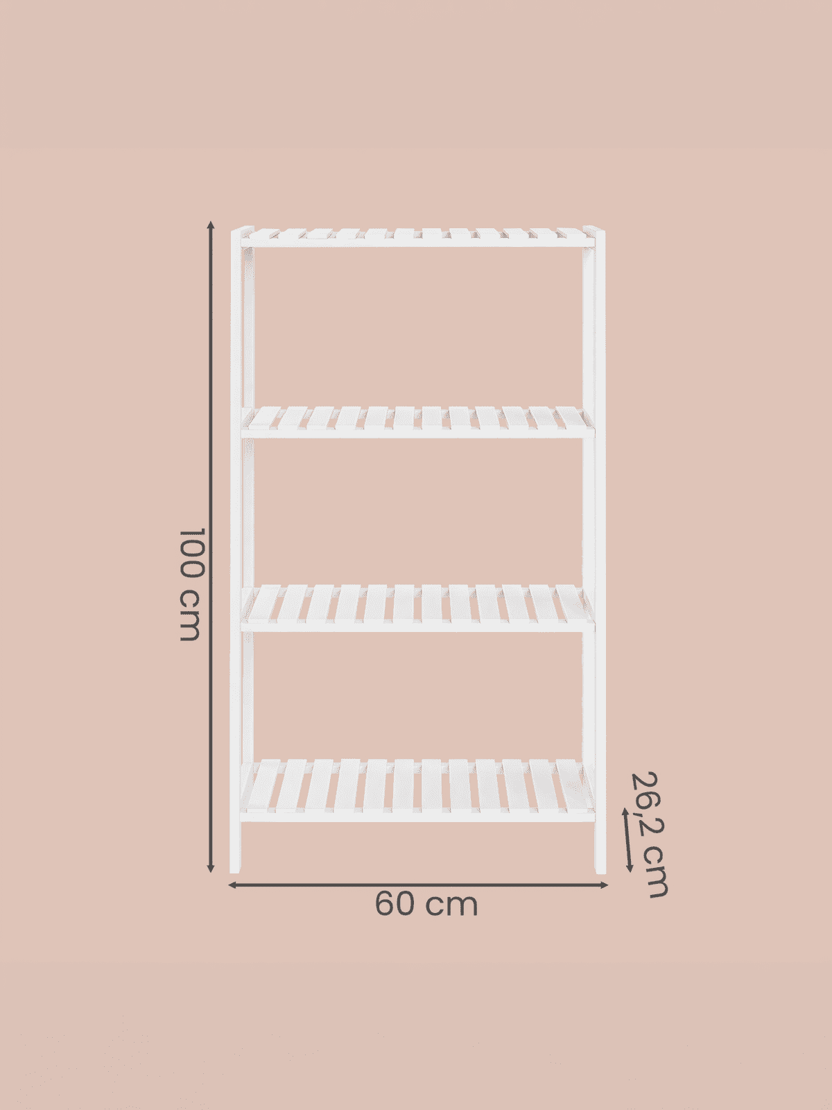 4-stöckiges Bambusregal, Aufbewahrungsregal, vielseitige 4-stöckiges Bambusregal, Aufbewahrungsregal, vielseitige