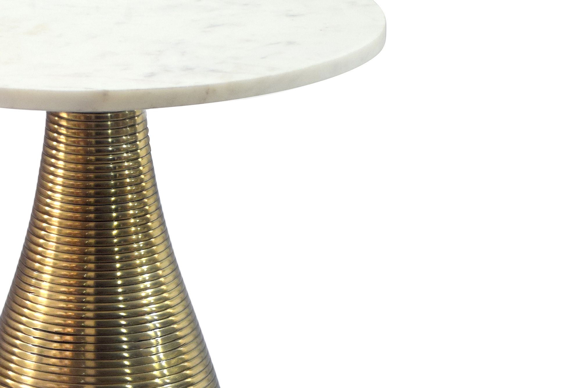 Beistelltisch Rund 40cm Gold mit Massiver Marmorplatte Weiß - Wohnzimmertisch Naturstein Anstelltisch - Sofatisch Design Metall Couchtisch - Wohnzimmer Tisch Modern Handmade Beistelltisch Rund 40cm Gold mit Massiver Marmorplatte Weiß - Wohnzimmertisch Naturstein Anstelltisch - Sofatisch Design Metall Couchtisch - Wohnzimmer Tisch Modern Handmade