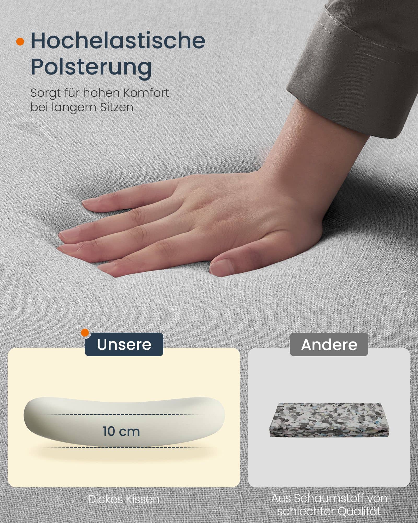 Bürostuhl mit breiter Sitzfläche und Fußkreuz taubengrau Bürostuhl mit breiter Sitzfläche und Fußkreuz taubengrau