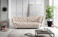 "Luxuriöses Beige Big Sofa von Leonique