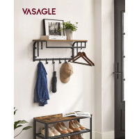 VASAGLE Wandgarderobe: Modernes Design für Flur, Schlaf- & Badezimmer