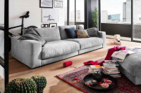 Einzelsofa Big Sofa Enisa mit XXL Hocker Bezug aus Cord