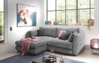 Elegantes Silver Sofa Stanley mit Stauraum – ED Exciting Design