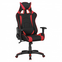 ® SCORE - Gaming Chair mit Stoff-Bezug in Schwarz/Rot