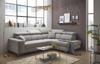 Taupe Eleganz: Das ED Exciting Design Sofa Sydney in Luxus-Mikrofaser