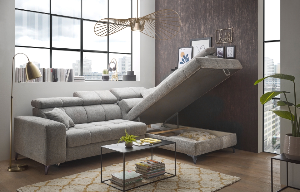 Entdecken Sie Luxus pur: ED Exciting Design Sofa Sydney mit elektronischem  Sitzvorschub, Bettkasten und verstellbaren Kopflehnen in 4 Farben |  myHomelando
