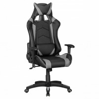 SCORE - Gaming Chair aus Kunstleder in Schwarz/Grau