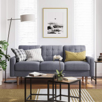 Couch fürs Wohnzimmer grau