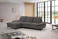 Elegantes Places of Style Sofa Vivara in Stone-Farbe