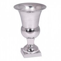Pokal S WL1.926 Aluminium 27 x 18 cm Silber Glänzend Design Dekoration Modern